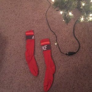 Nike Orange Striped Socks Adult Large